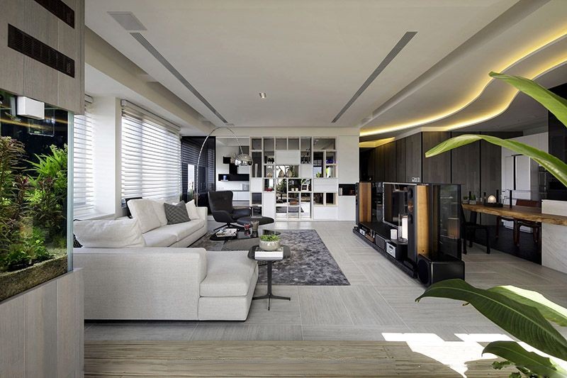 闵行区海叶公寓100平现代简约风格两室户装修效果图