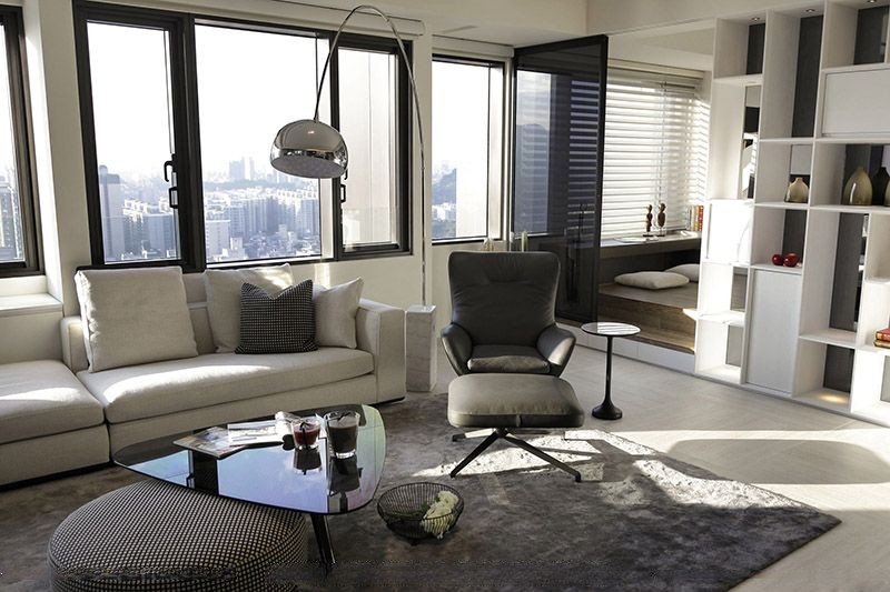 闵行区海叶公寓100平现代简约风格两室户装修效果图