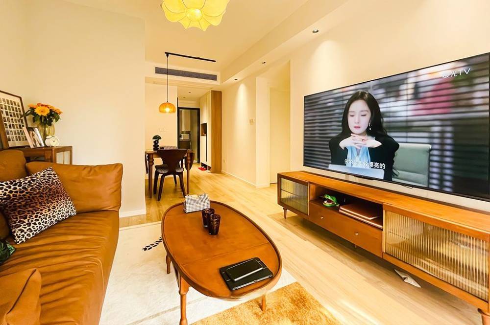 杨浦区同济绿园76平米平现代简约风格两室户装修效果图