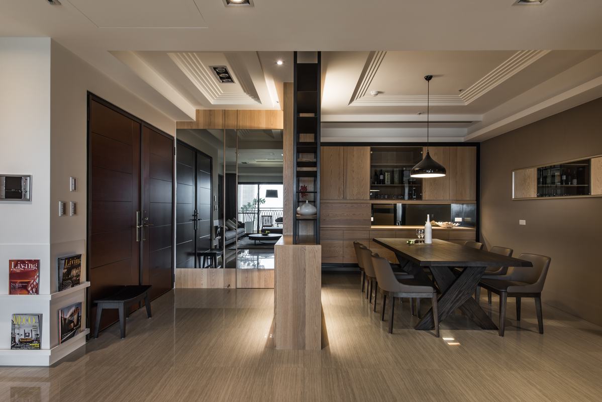 浦东新区中大丽都130平米平现代简约风格三室户装修效果图
