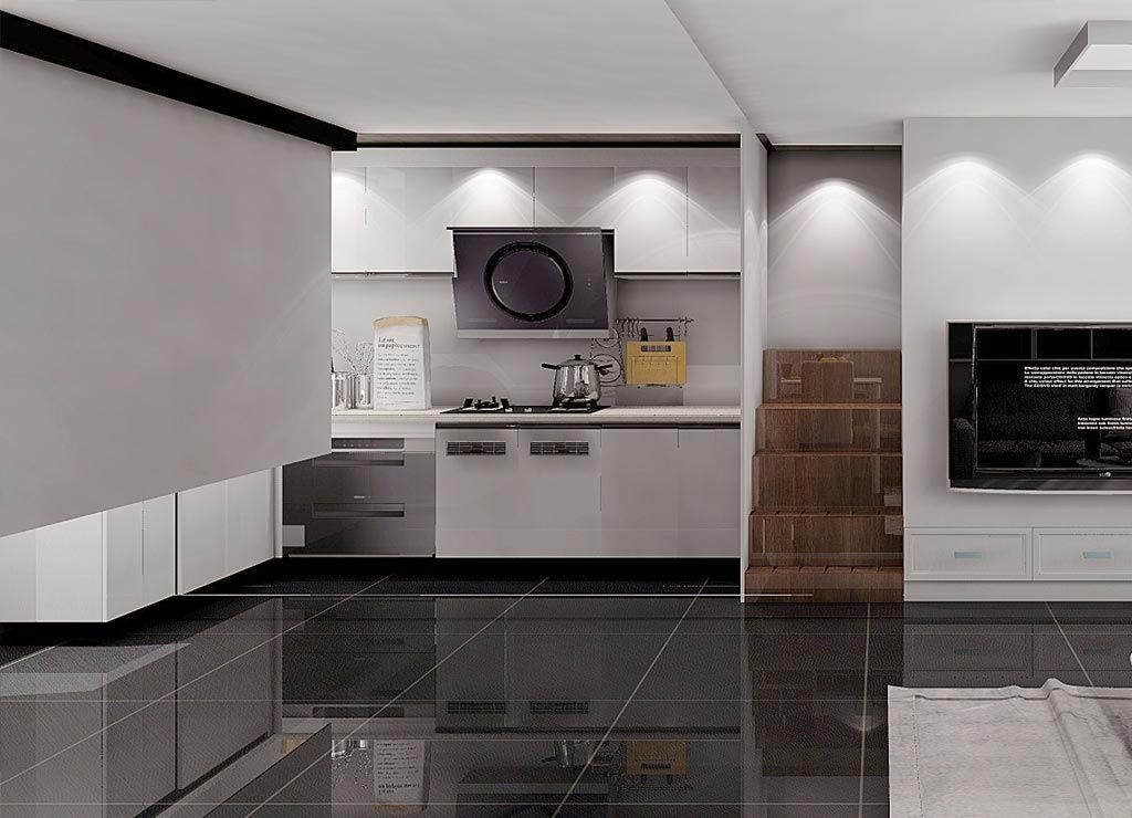 浦东新区星金家园120平现代简约风格两室户装修效果图