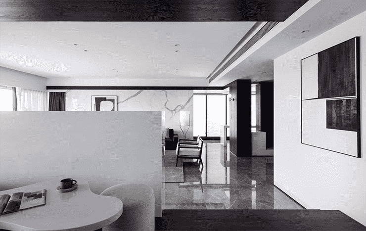 浦东中州珑悦186平现代简约风格四室户装修效果图