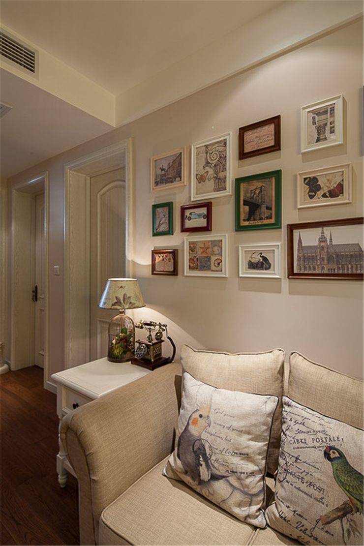 宝山区银和家园102平欧式风格三室户装修效果图
