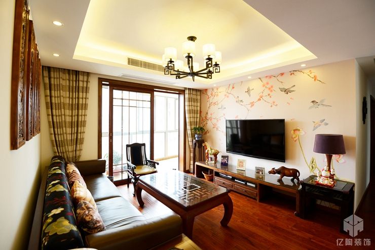 闵行区上海康城140平中式风格三室户装修效果图