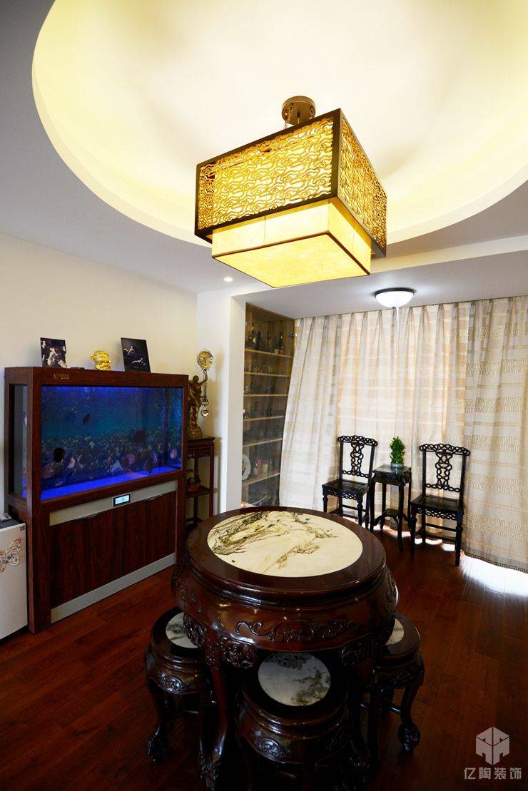 闵行区上海康城140平中式风格三室户装修效果图