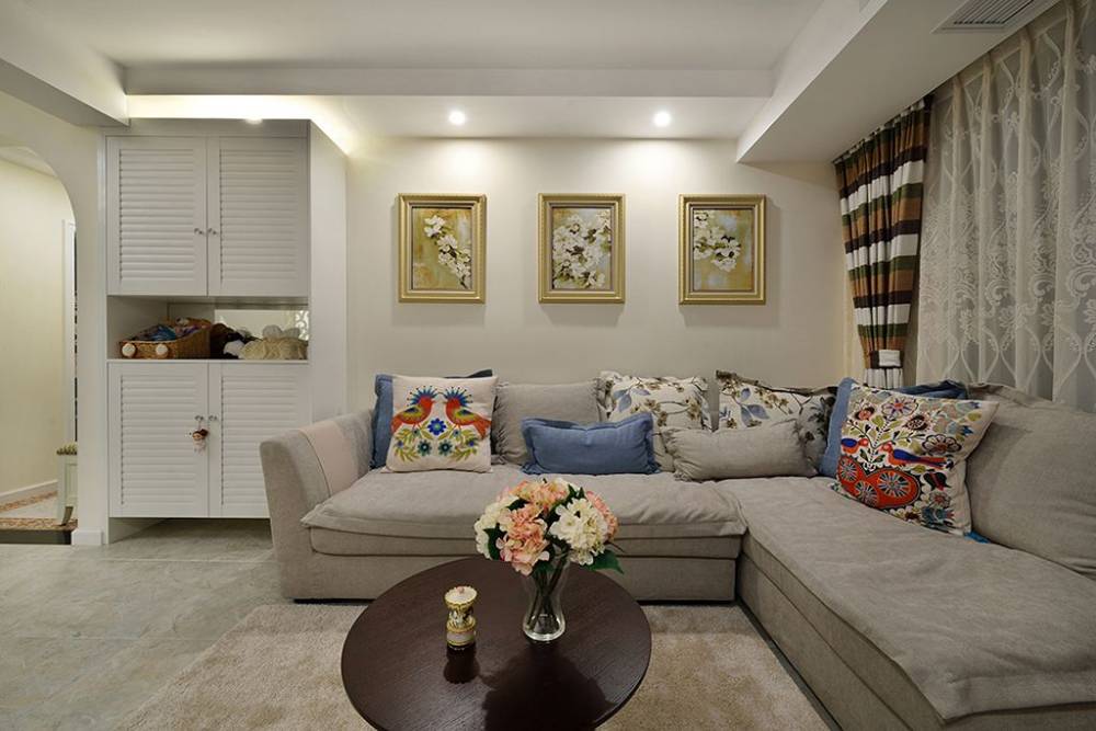 静安区北美公寓150平混搭风格三室户装修效果图