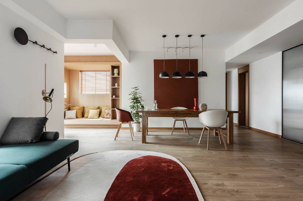 长宁区中山公寓95平日式风格两室户装修效果图