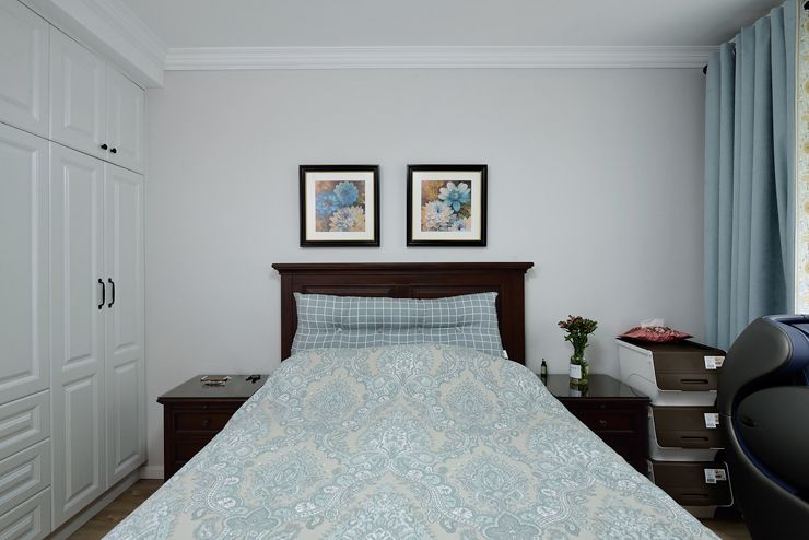 嘉定区金沙嘉苑95平美式风格两室户装修效果图