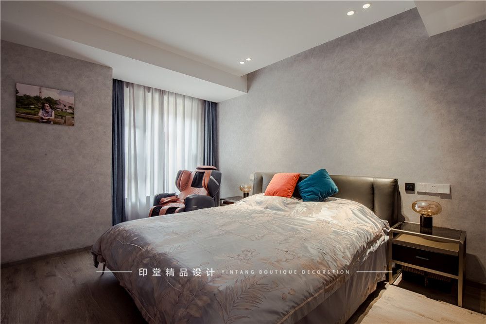 宝山区中环国际公寓210平现代简约风格别墅装修效果图