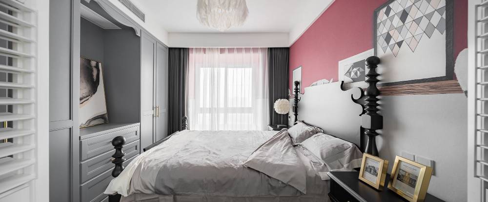 浦东新区金色维也纳120平轻奢风格三室户装修效果图