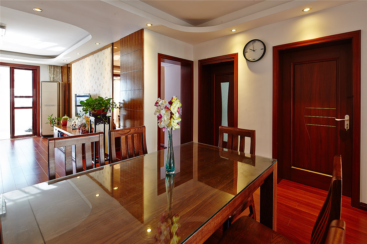 宝山区昌鑫世纪园97平中式风格两室两厅装修效果图