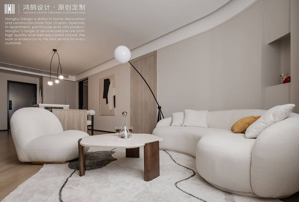 长宁区荣轩大厦125平现代简约风格两室户装修效果图