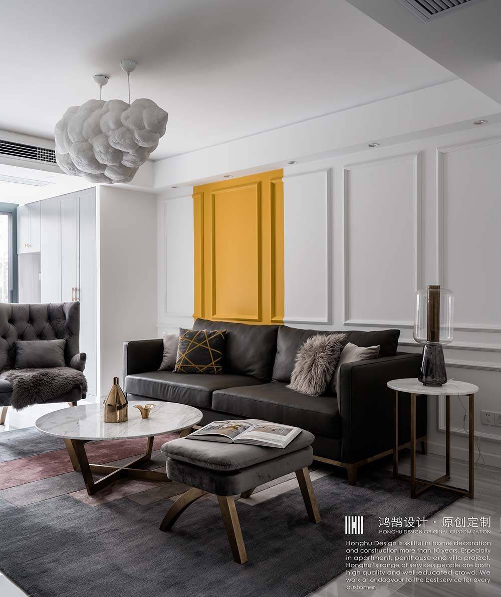 浦东中星雪野家园120平现代简约风格两室户装修效果图
