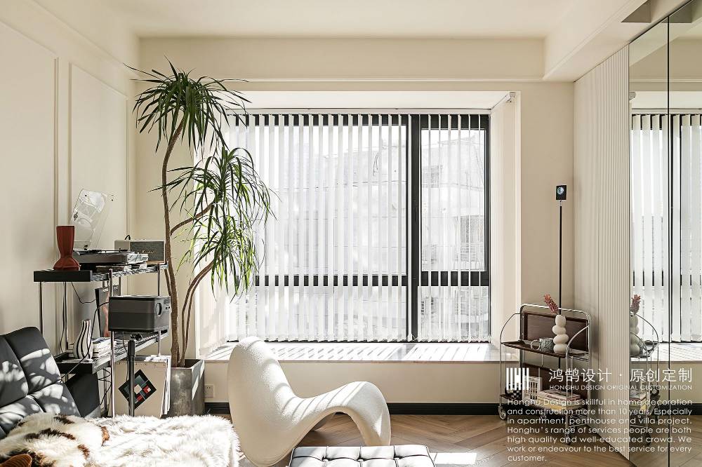 普陀区中关村公寓98平法式风格两室户装修效果图