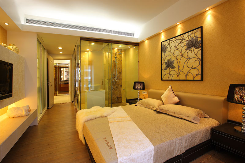 宝山区中环国际公寓90平现代简约风格两房两厅装修效果图