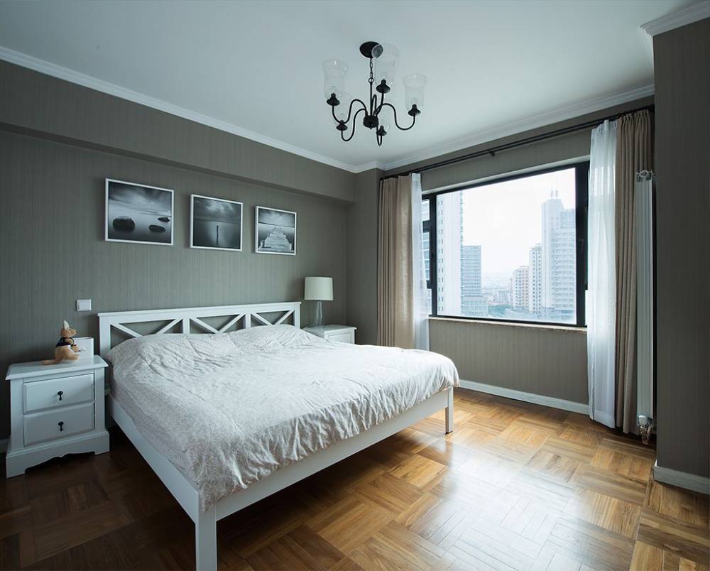 杨浦区建德国际公寓120平混搭风格两室户装修效果图