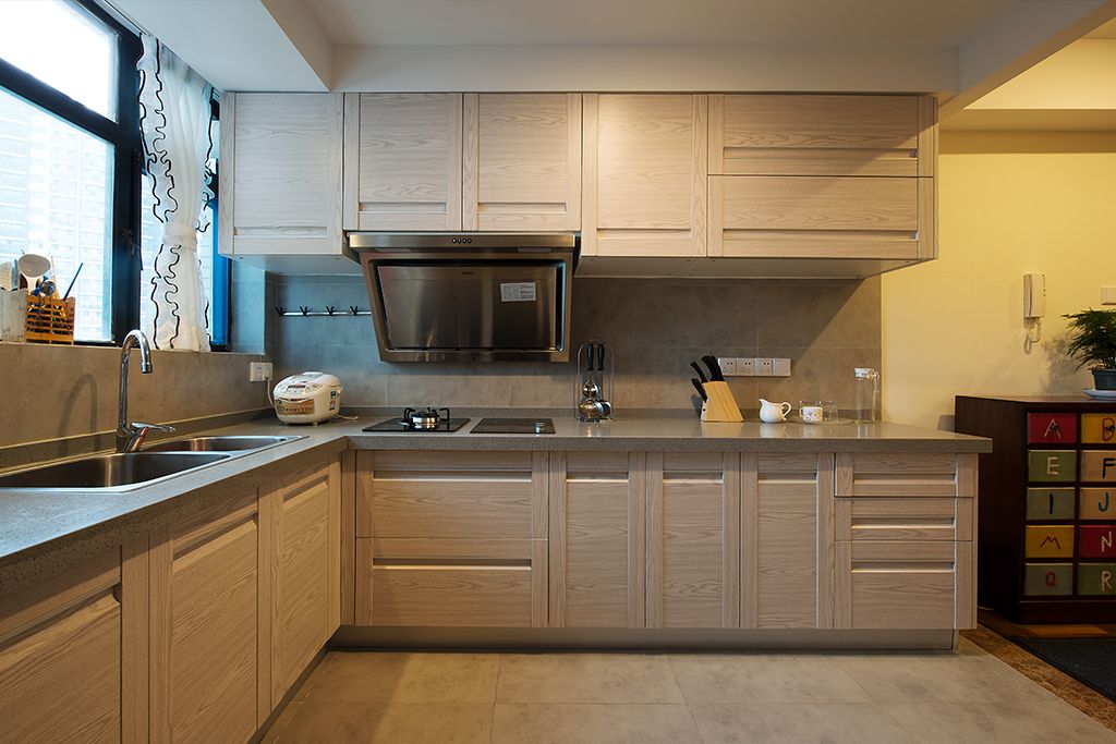 杨浦区建德国际公寓120平混搭风格两室户装修效果图