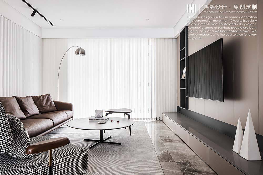 浦东新区凯旋公寓140平现代简约风格三室户装修效果图