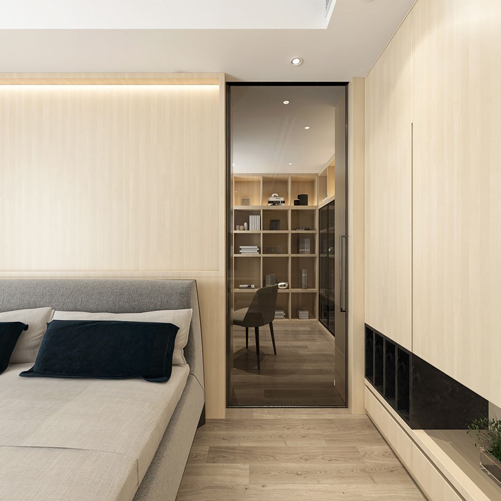 浦东保利金爵公寓160平现代简约风格四室户装修效果图