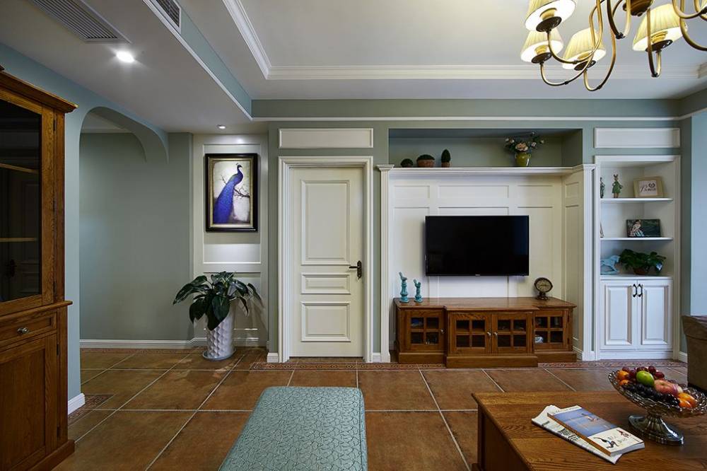 嘉定区大成名庭151平美式风格三室户装修效果图