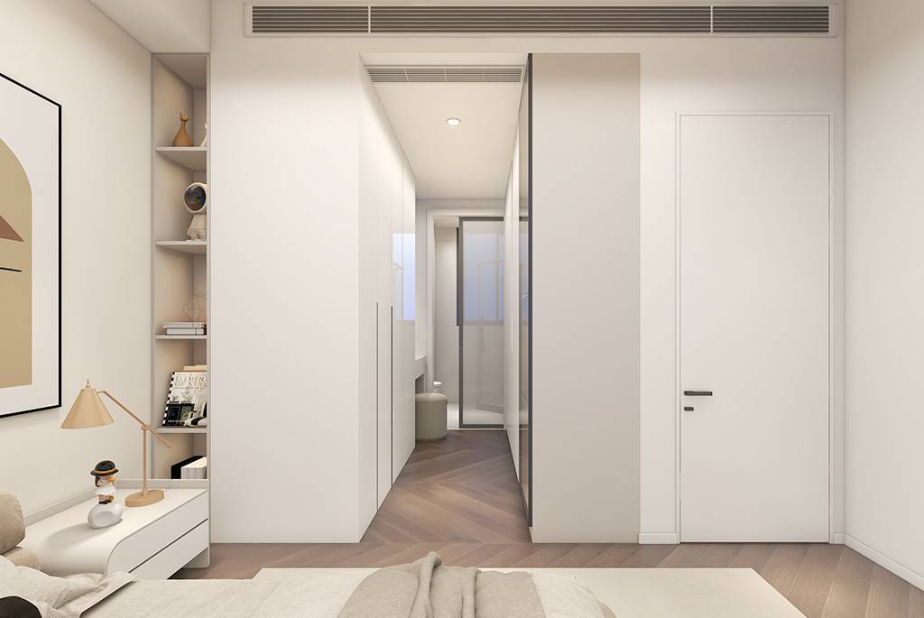奉贤区新发展公寓140平现代简约风格两室户装修效果图