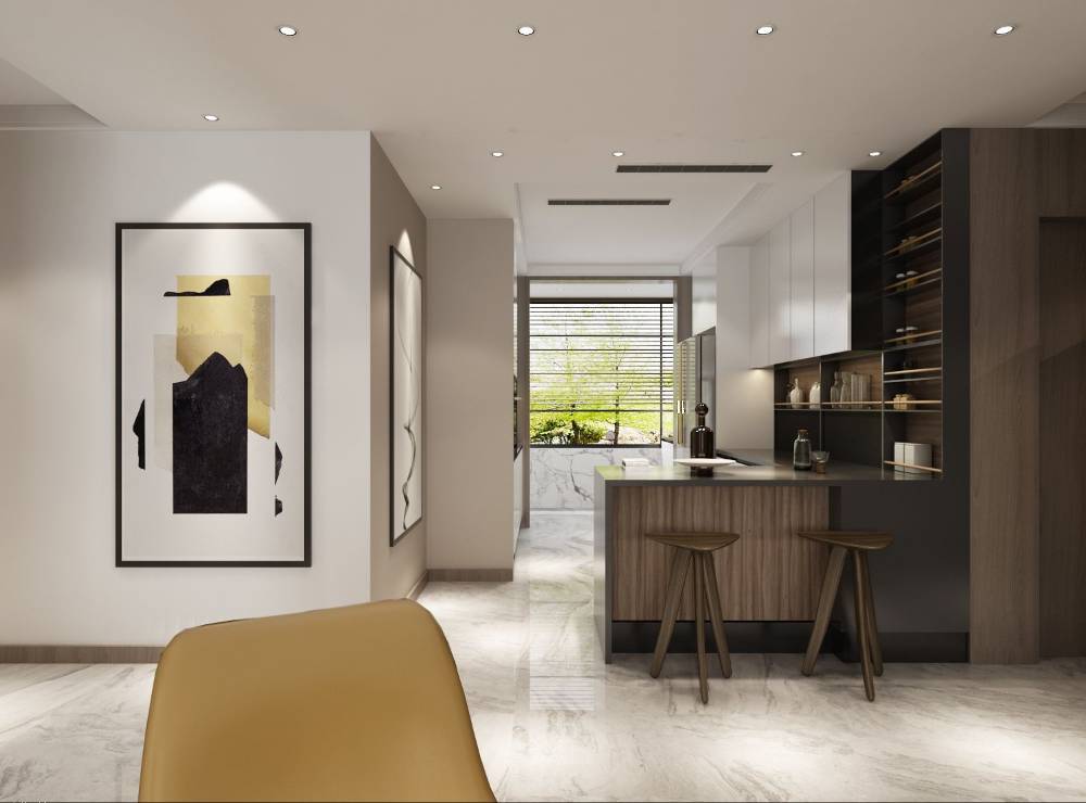 长宁区中山公寓123平现代简约风格四室户装修效果图