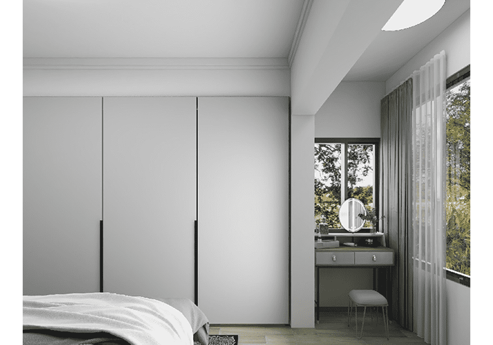 徐汇区滨江小区50平现代简约风格两室户装修效果图