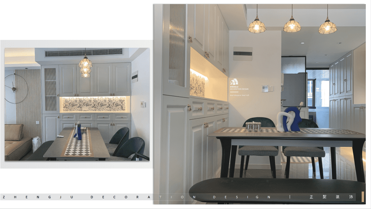 杨浦区建设公寓86平法式风格两室户装修效果图