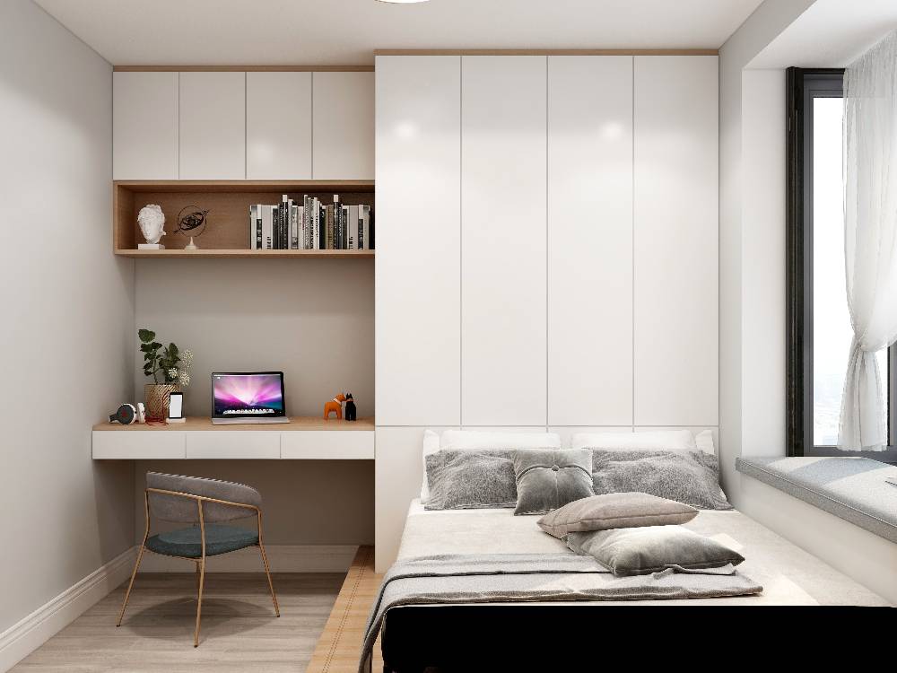 松江区玉树公寓85平现代简约风格两室户装修效果图