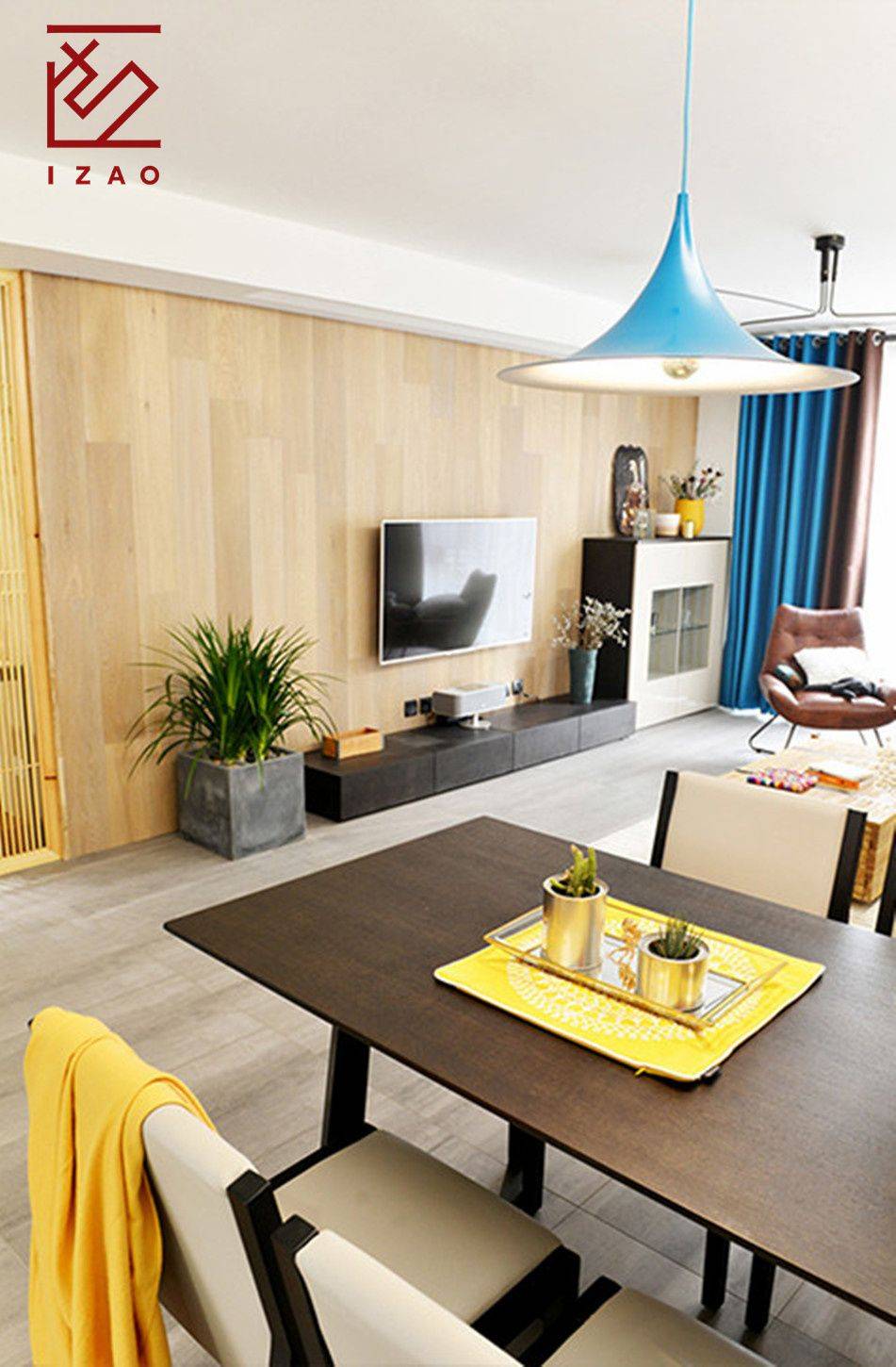 浦东新区凯佳公寓138平北欧风格三室户装修效果图
