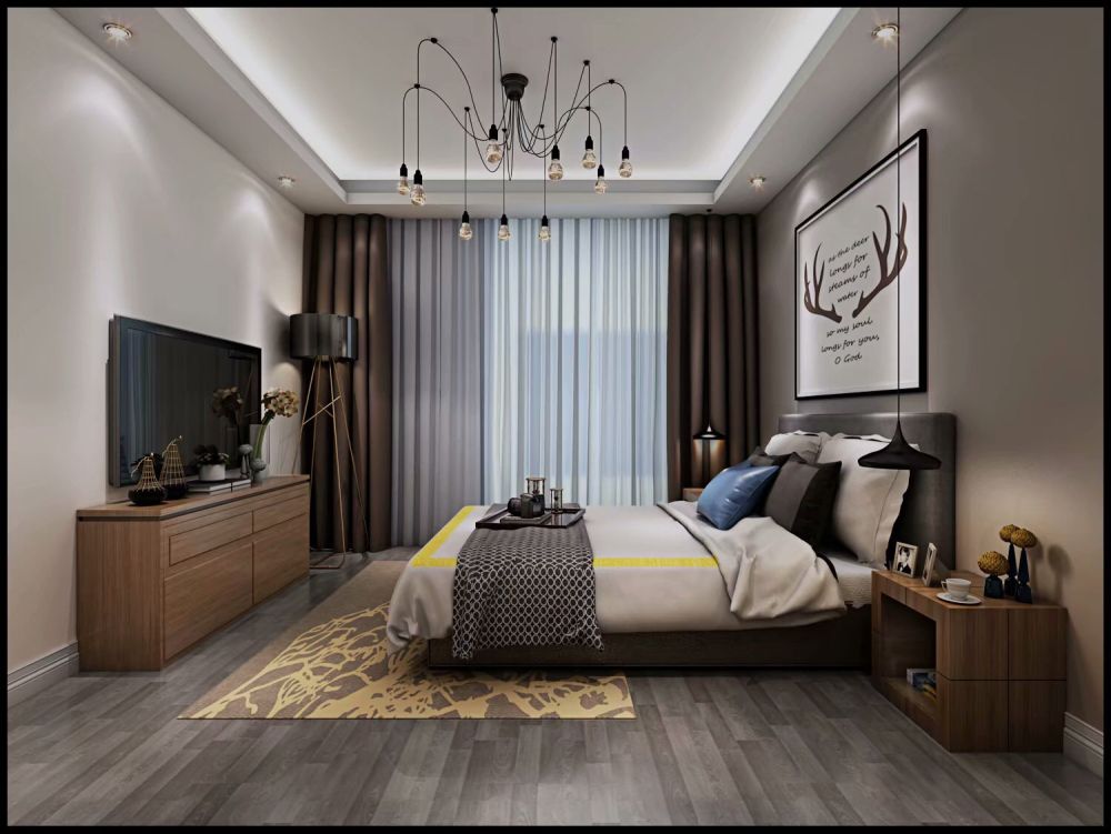 嘉定区上海派90平北欧风格三室户装修效果图