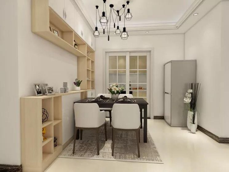 徐汇区实业公寓108平现代简约风格三室户装修效果图
