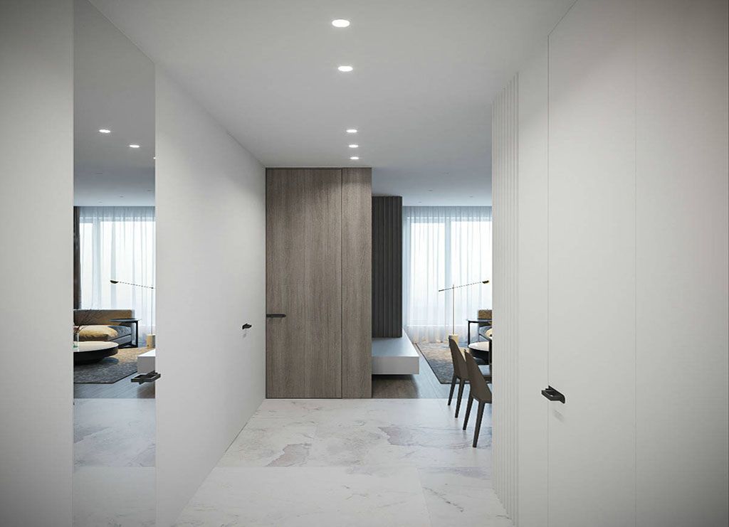普陀区康泰公寓56平现代简约风格一室户装修效果图