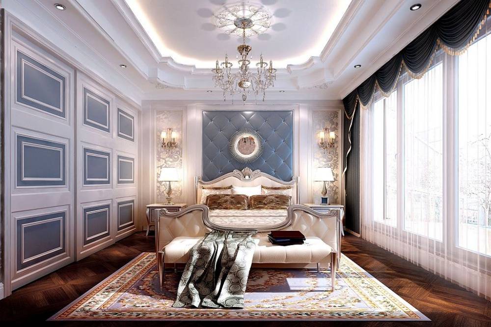 普陀区阳光威尼斯四期168平欧式风格三室户装修效果图