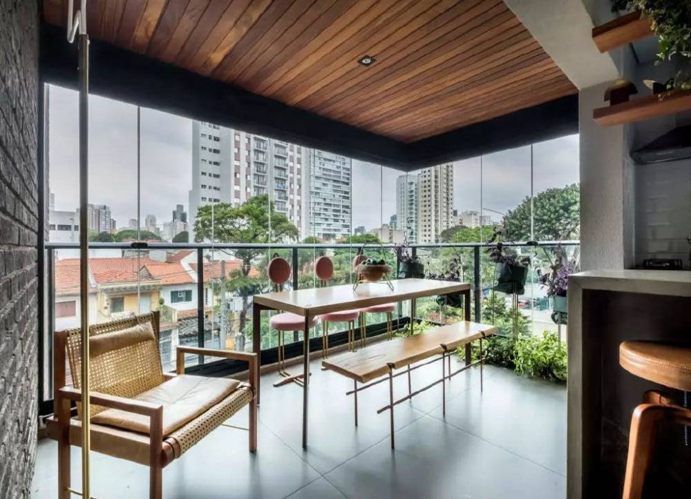杨浦区锦丽斯公寓70平现代简约风格两室户装修效果图