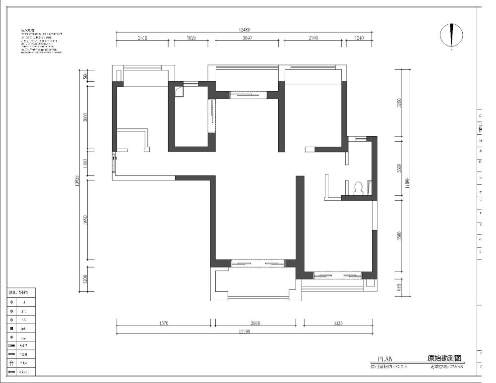 嘉定区保利天鹅语2期128平中式风格三室户装修效果图