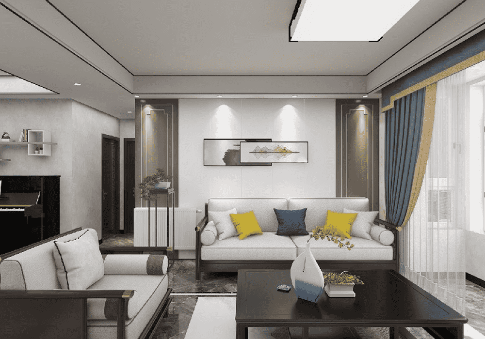 静安区盛世家园140平中式风格三室户装修效果图