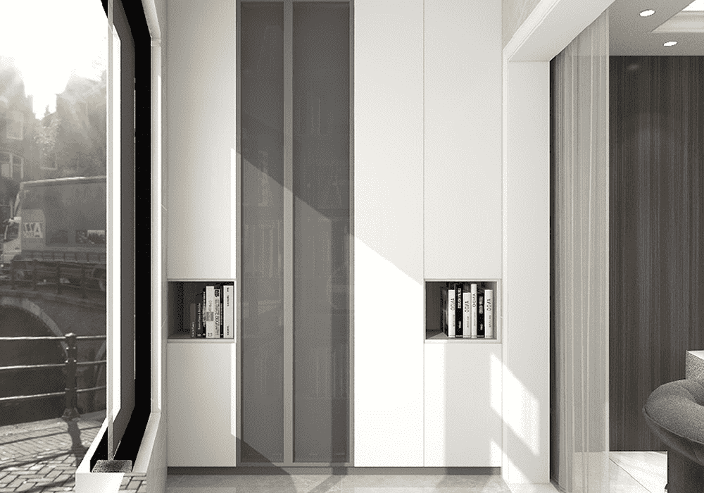 徐汇区紫藤苑99平米平现代简约风格两室户装修效果图