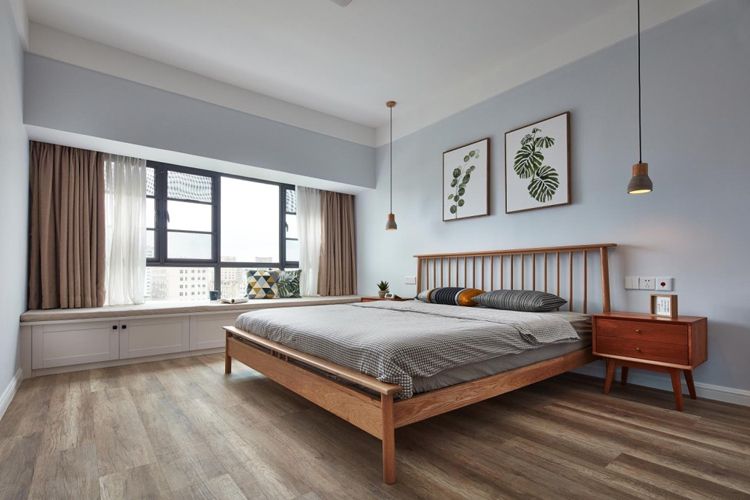 宝山区保利叶上海86平北欧风格两室户装修效果图