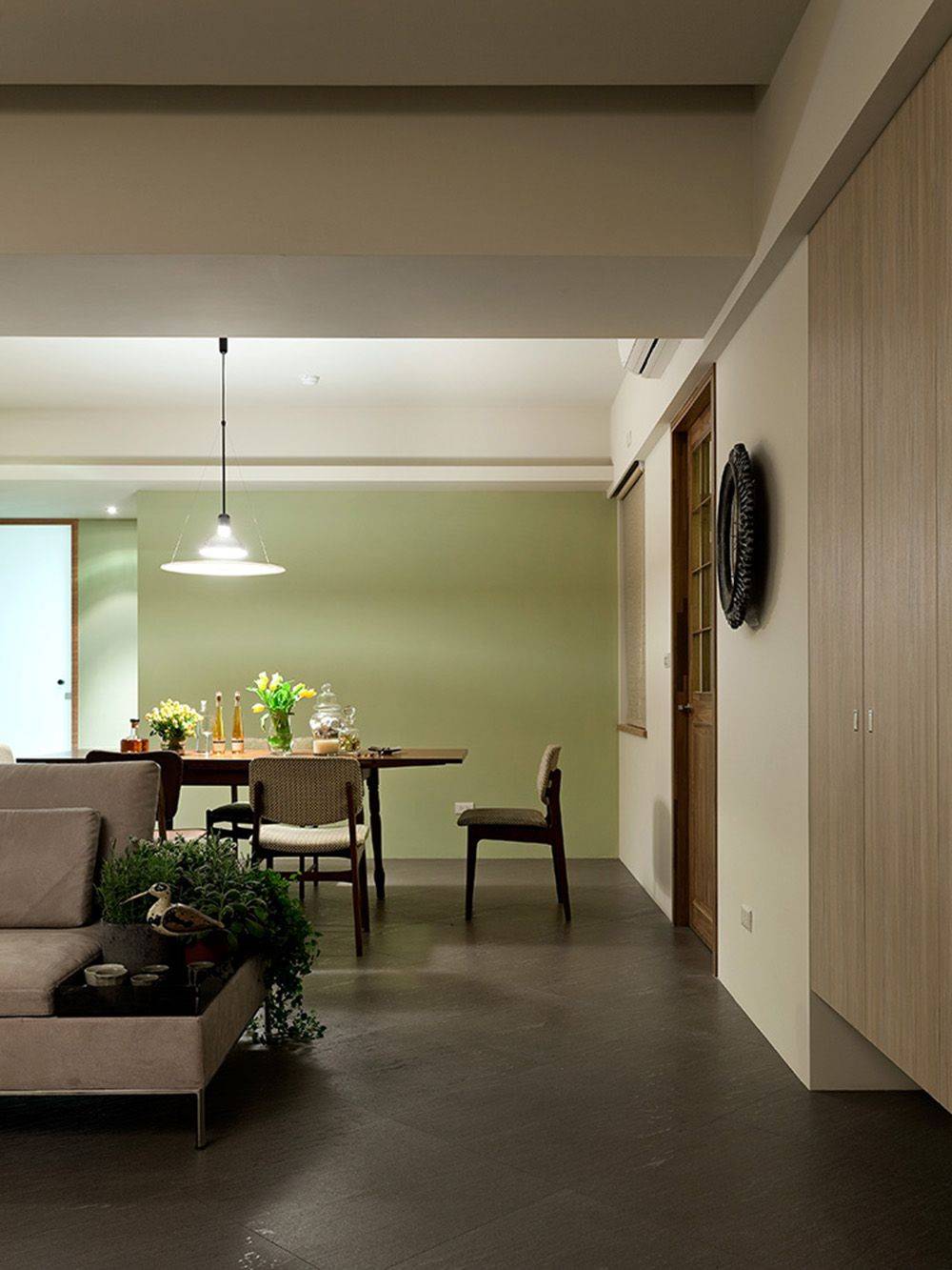 普陀区水岸豪庭150平现代简约风格三室户装修效果图