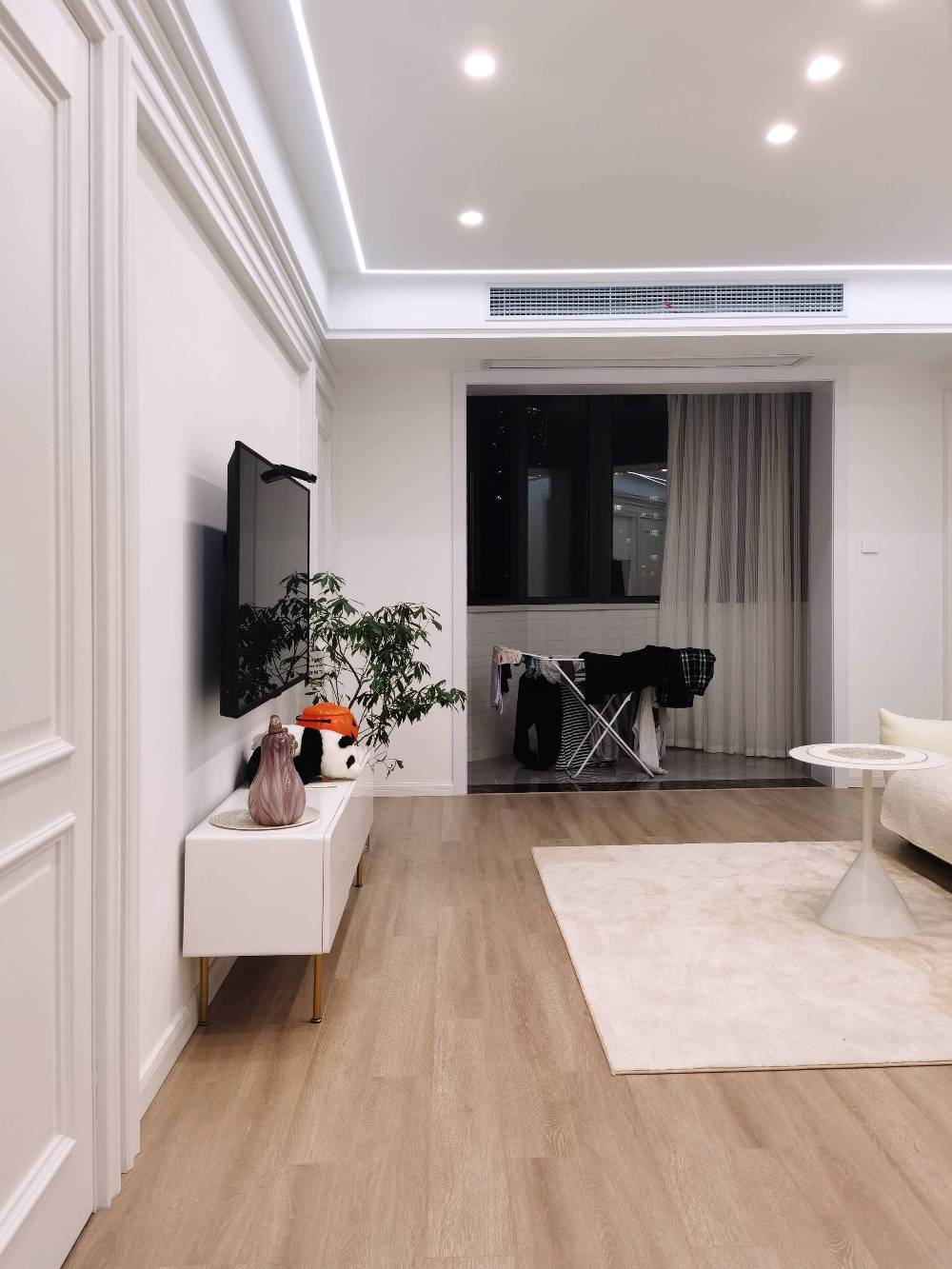 静安区隆安公寓125平米平法式风格三室户装修效果图