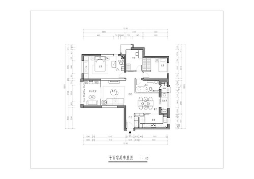上海永业公寓111平住宅户型图