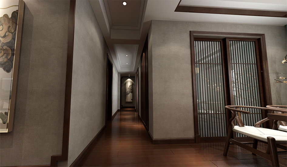 浦东南欧城140平现代简约风格三室两厅装修效果图