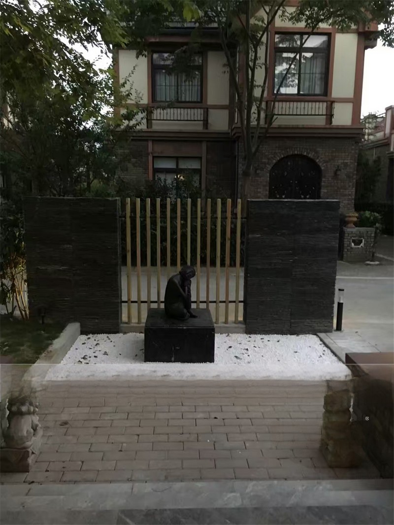 上海淀山湖富力湾180平现代简约风格住宅庭院装修效果图