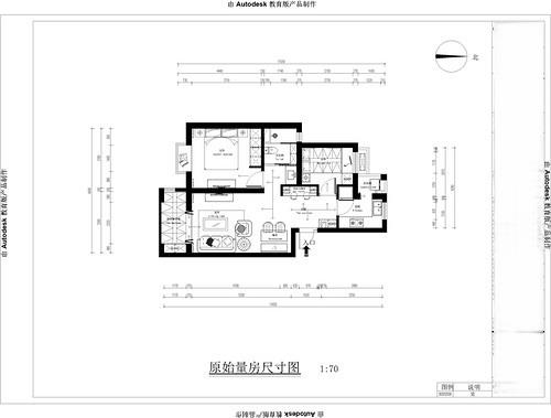 上海馨佳園70平二居室戶型圖