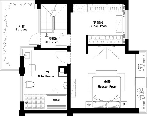 上海天和尚海格调500平四居室户型图