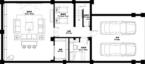 上海天和尚海格调500平四居室户型图