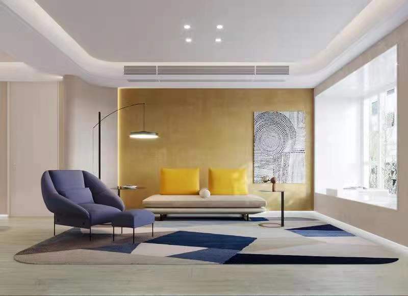 徐汇区海上名邸280平现代风格大平层客厅装修效果图