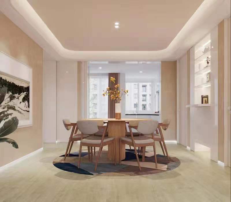 徐汇区海上名邸280平现代风格大平层餐厅装修效果图