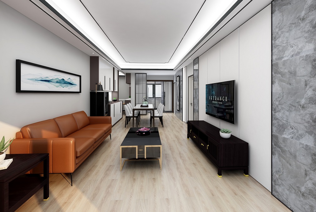 长宁中山公寓109平现代简约风格三房装修效果图